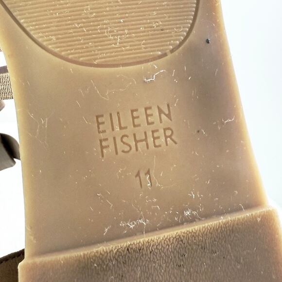 Eileen Fisher Rato Gladiator Sandals Size 10 Tan Comfort Shoes - Picture 7 of 12